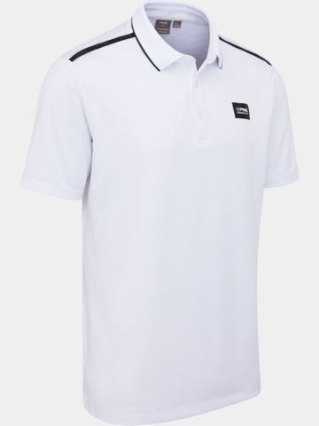 Ping  Corby Halbarm Polo weiß