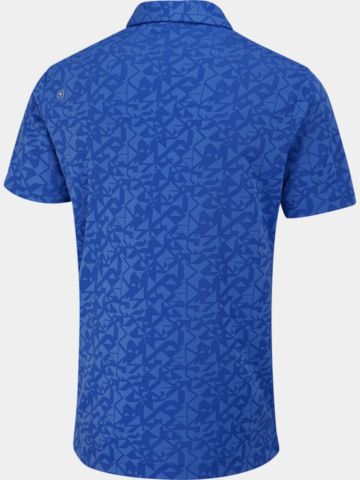 Ping Geo-Camo Halbarm Polo blau