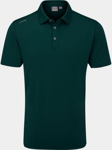 Ping Lindum half-sleeve polo dark green