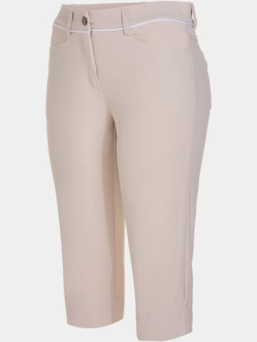 Valiente  JULIE Kontrastpiping Capri Hose sand