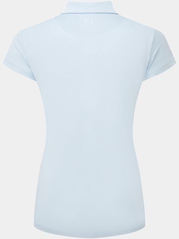 FootJoy Cap Sleeve Lisle Halbarm Polo hellblau