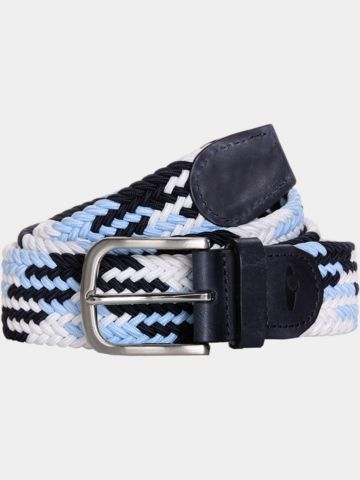 Daniel Springs Braided Flecht Gürtel hellblau