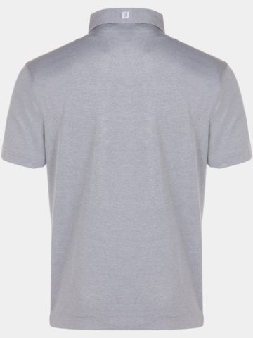 FootJoy Stretch Pique Solid Halbarm Polo grau