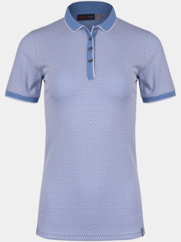 Kjus Ella Structure Halbarm Polo blau