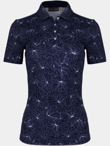 Kjus Enya Printed Halbarm Polo navy