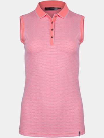 Kjus Ella Structure ohne Arm Polo rosa