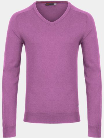 Kjus Kirk V-Neck 2.0 Pullover Strick rosa