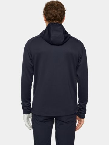 J.Lindeberg Adam Quarter Zip Hood Thermo Midlayer navy