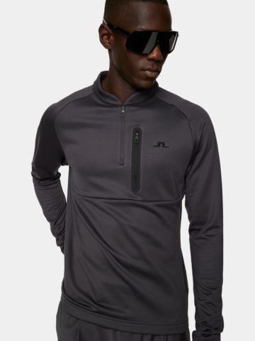 J.Lindeberg Adam Quarter Zip Mid Layer Thermo Midlayer anthrazit