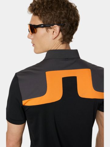 J.Lindeberg  Jeff Reg Fit Halbarm Polo anthrazit