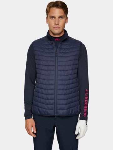 J.Lindeberg Holden Quilt Hybrid Stretch Weste navy