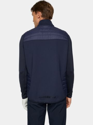 J.Lindeberg Holden Quilt Hybrid Stretch Weste navy