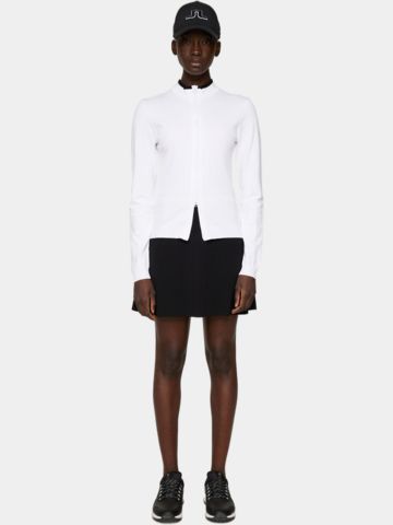 J.Lindeberg Anna Knitted Zip Sweater Stretch Jacke weiß