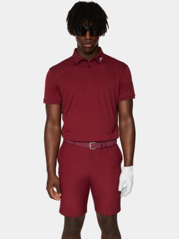 J.Lindeberg  KV Regular Fit Halbarm Polo bordeaux