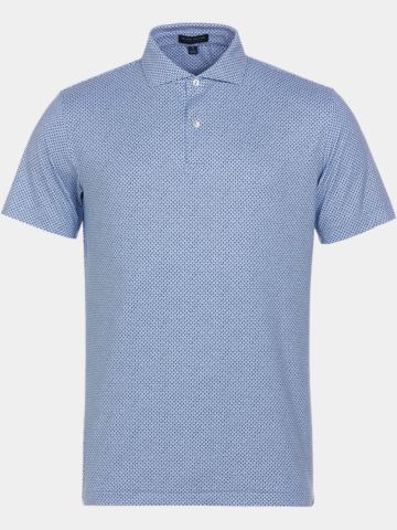 Peter Millar RETRO - EDWIN SPREAD COLLA Halbarm Polo hellblau