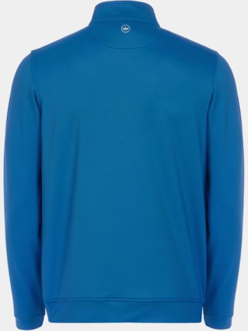Peter Millar PERTH BIRDSEYE QUARTER-ZIP Stretch Midlayer blau