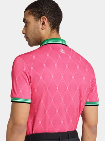 Galvin Green Polokošile Miguel s krátkým rukávem růžová