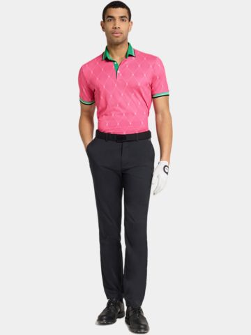 Galvin Green Polokošile Miguel s krátkým rukávem růžová