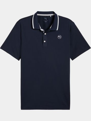 Puma Mattr Elevated Solid - LC Half Sleeve Polo navy
