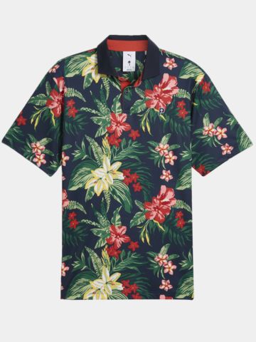 Puma PUMA x PTC FLORAL Halbarm Polo navy