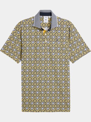 Puma PUMA X PTC TILE Halbarm Polo gelb