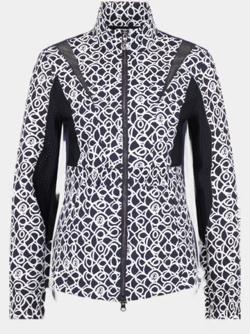 Sportalm Print Stretch Jacke navy