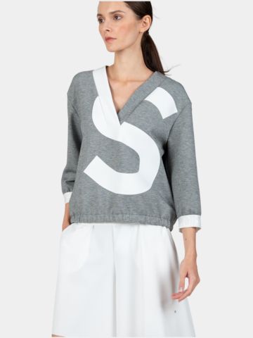 Sportalm Shirt Sweatshirt grau