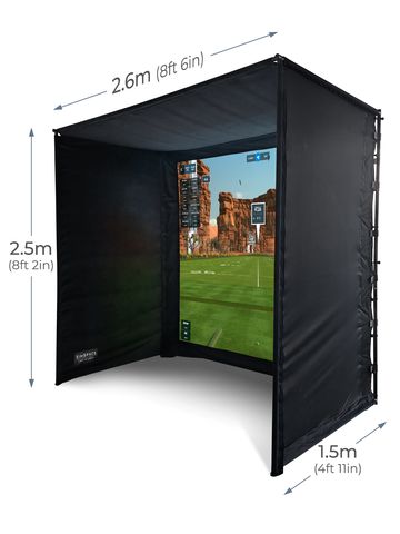 Sim Space Golf Enclosure 2.6 x 2.5 1.5 Mtr Sonstige
