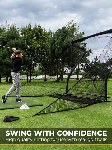 Sim Space Deluxe Home Driving Net 2.5m schwarz