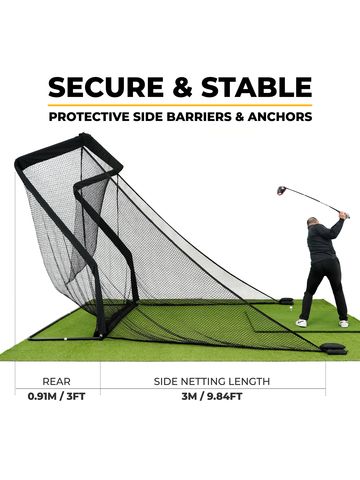 Sim Space Deluxe Home Übungsnetz schwarz