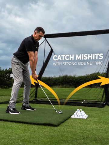 Sim Space Deluxe Home Übungsnetz schwarz