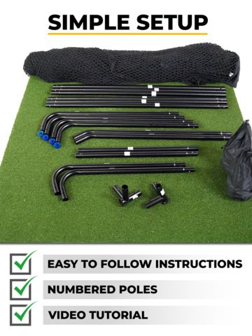 Sim Space Deluxe Home Übungsnetz schwarz