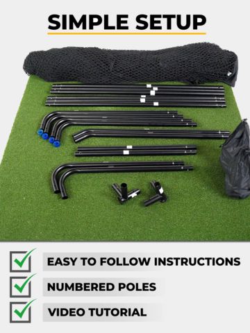 Sim Space Deluxe Home Übungsnetz schwarz