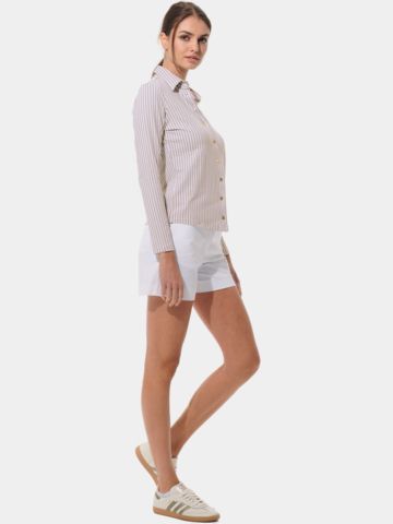 MDC  Button down long sleeve polo sand