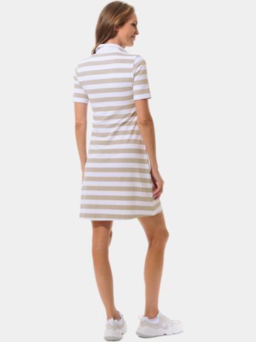 MDC Polo Dress Halbarm Kleid sand