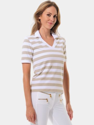 MDC Halbarm Polo sand