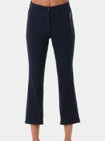 MDC Boot Cut Cropped Chino 7/8 Hose navy