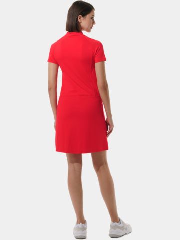 MDC  Zip Halbarm Kleid rot