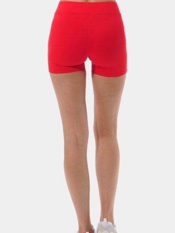 MDC Zip Golf Halbarm Kleid rot