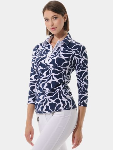 MDC  3/4 Arm Polo navy