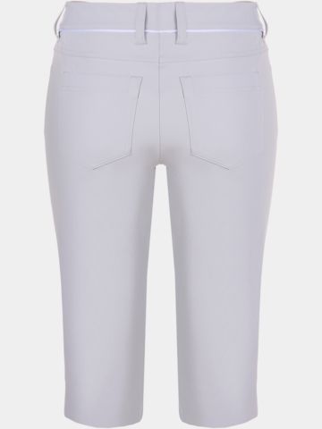 Valiente JULIE Kontrastpiping Capri Hose hellgrau