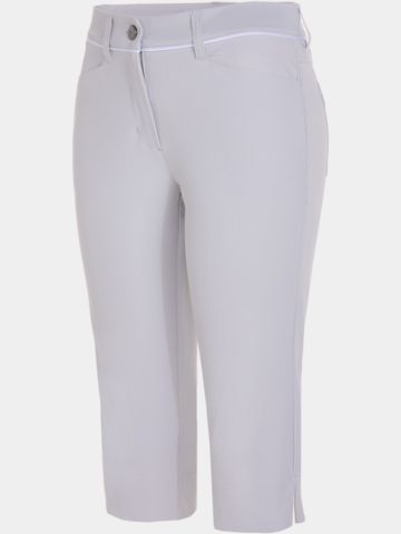 Valiente  JULIE Kontrastpiping Capri Hose hellgrau