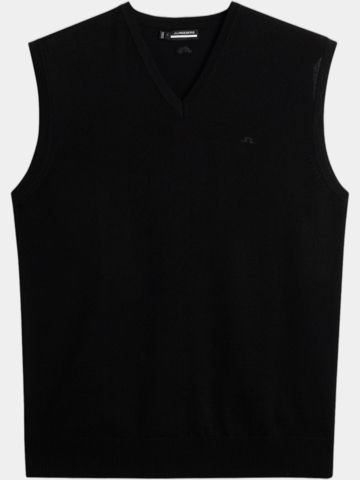 J.Lindeberg Liam Knitted Vest Pullunder Strick schwarz