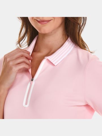 Valiente  Funktions Pique  Halbarm Polo rosa