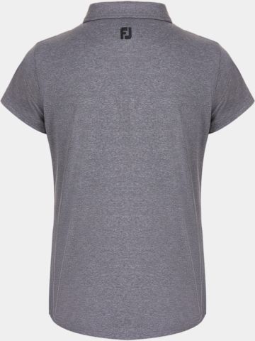 FootJoy Heather Self-Collar Halbarm Polo schwarz