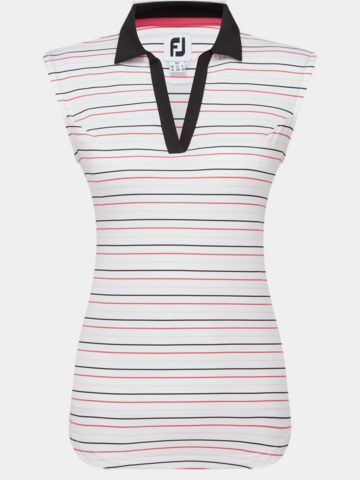 FootJoy STRIPED ohne Arm Polo gestreift