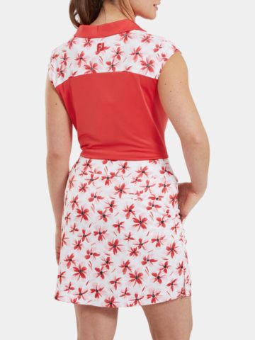 FootJoy Floral Print Knit Skort rot