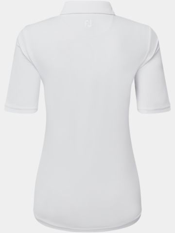FootJoy SOLID Halbarm Polo weiß