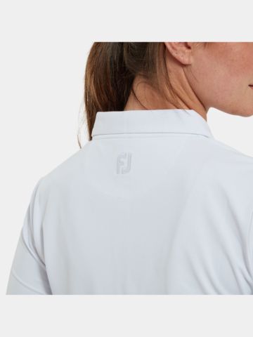 FootJoy SOLID Halbarm Polo weiß