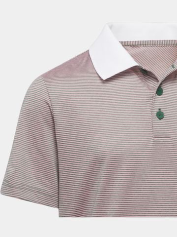 adidas B STRIPED POLO dunkelgrün